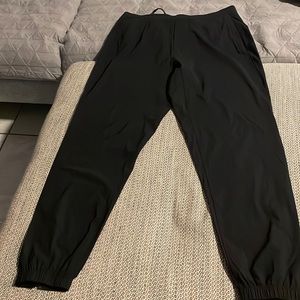 Black Lululemon male surge joggers (large)